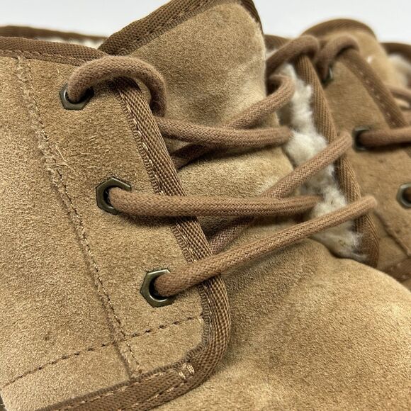 UGG Neumel Chukka Suede Lace Up Ankle Boots Women's Size 11 Chestnut - Picture 14 of 16